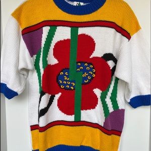 NEW 90’s Vintage 3/4 Sleeve Crew Neck Sweater